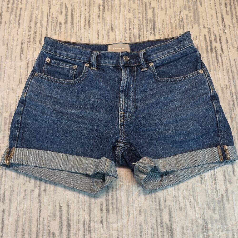 Everlane Relaxed Denim Short Women's Vintage BLUE SZ 28